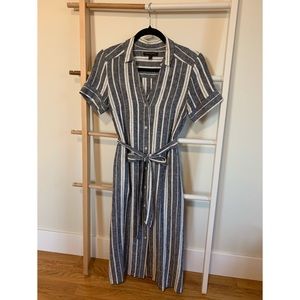 Banana Republic Striped Linen Dress 4